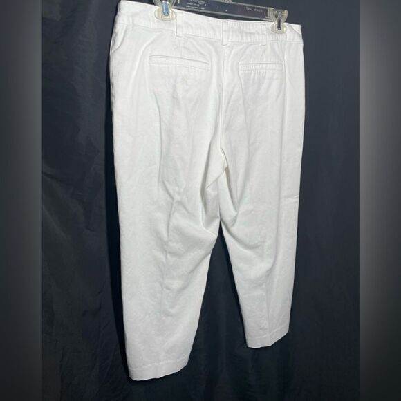 Women’s Counterparts White Flat Front Capris Size 10 EPC - Picture 3 of 3